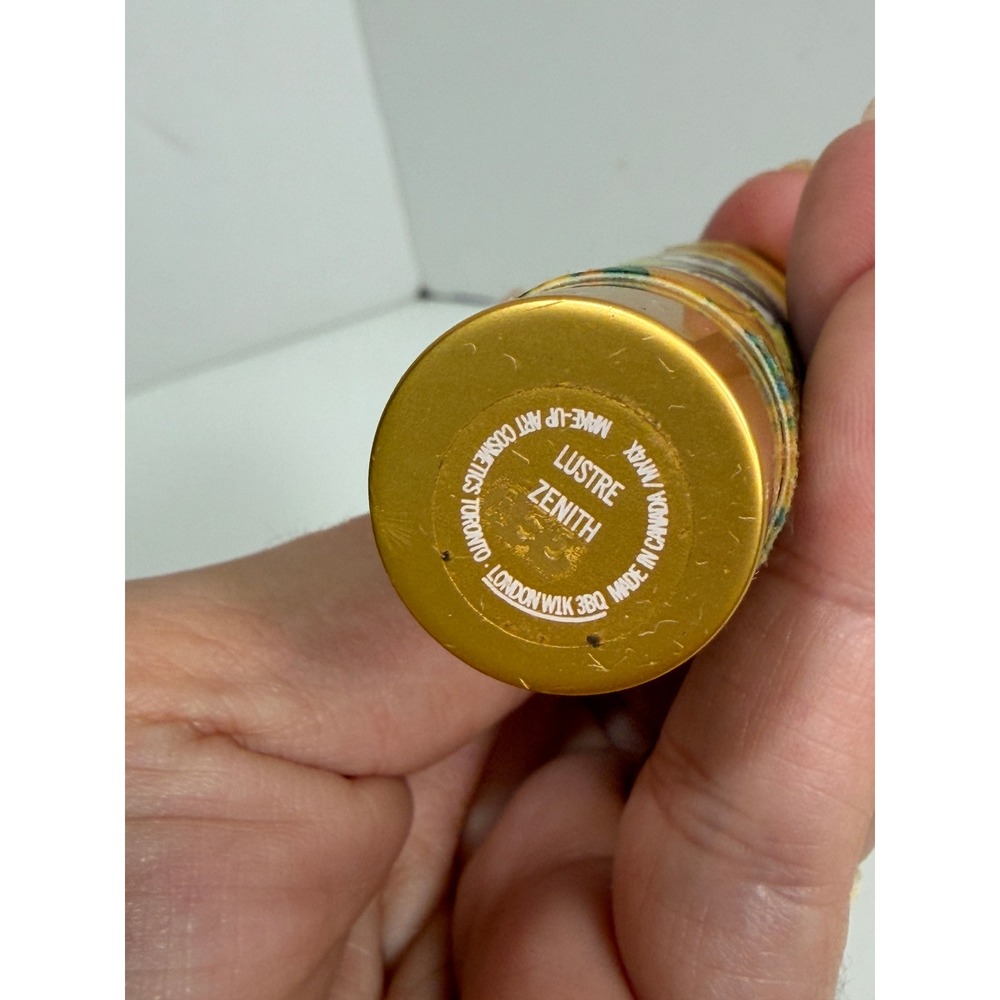 MAC Guo Pei Lustre Lipstick Zenith Nude Pink Limited Edition Floral Gold‎ Tube - Picture 3 of 7